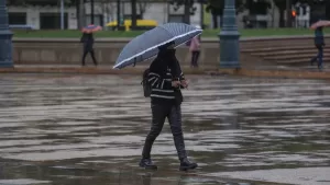 Lluvia en la region metropolitana